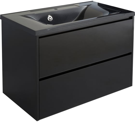 Раковина Stella Polar Корвет 90 черный металлик SP-00000961
