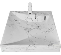 Раковина над стиральной машиной Stella Polar Турин 60-60, белый мрамор SP-00000856