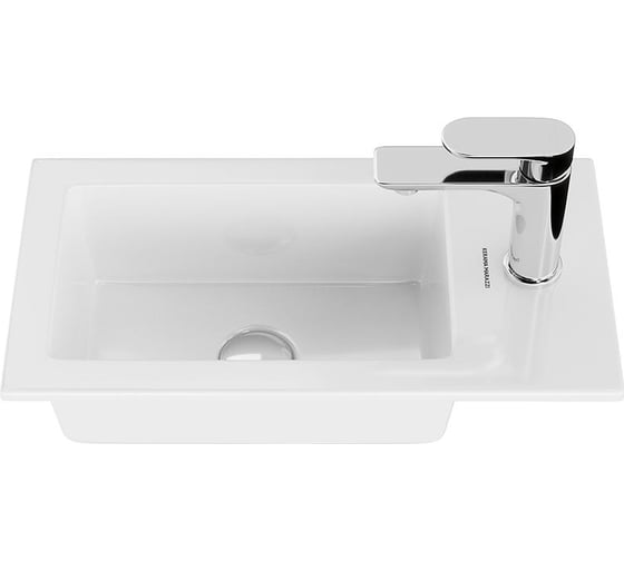 Раковина KERAMA MARAZZI LATO встраиваемая сверху 50, белая глянцевая LA.wb.50