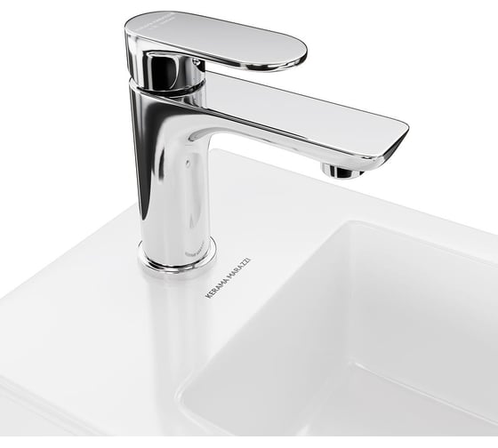 Раковина KERAMA MARAZZI LATO встраиваемая сверху 50, белая глянцевая LA.wb.50