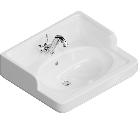 Раковина KERAMA MARAZZI POMPEI подвесная/мебельная 60, белая глянцевая PO.wb.60