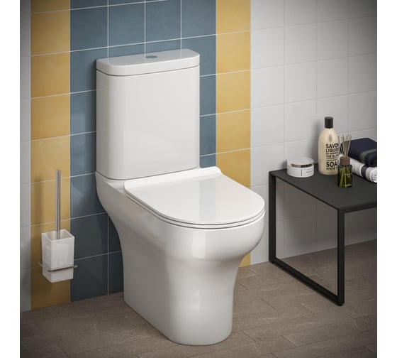 Напольный унитаз KERAMA MARAZZI BUONGIORNO безободковый, белый глянцевый BG.wc.01