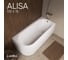 Ванна Marka One alisa mg 170x75 асимметричная правая белая 01али1775п 3