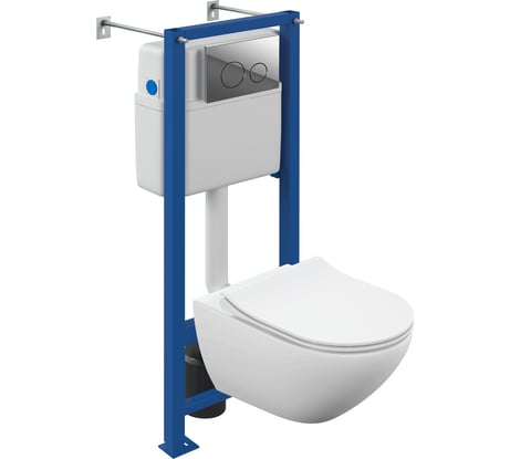 Комплект Cersanit street fusion vortex dpl eo slim vector twins хром глянец 64578