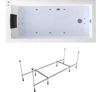 Гидромассажная акриловая ванна 170 х 80 Lavinia Boho Element в наборе 4 в 1 36266H00