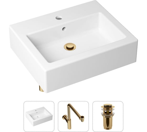 Накладная раковина для ванной Lavinia Boho Bathroom Sink в комплекте 3 в 1 21520698