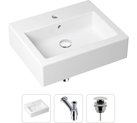 Накладная раковина для ванной Lavinia Boho Bathroom Sink в комплекте 3 в 1 21520653 1