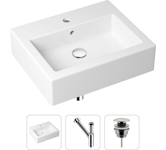 Накладная раковина для ванной Lavinia Boho Bathroom Sink в комплекте 3 в 1 21520685 1