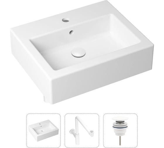 Накладная раковина для ванной Lavinia Boho Bathroom Sink в комплекте 3 в 1 21520703