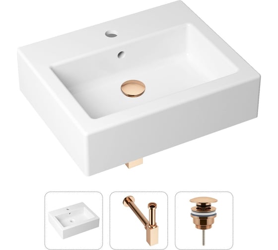 Накладная раковина для ванной Lavinia Boho Bathroom Sink в комплекте 3 в 1 21520671 1