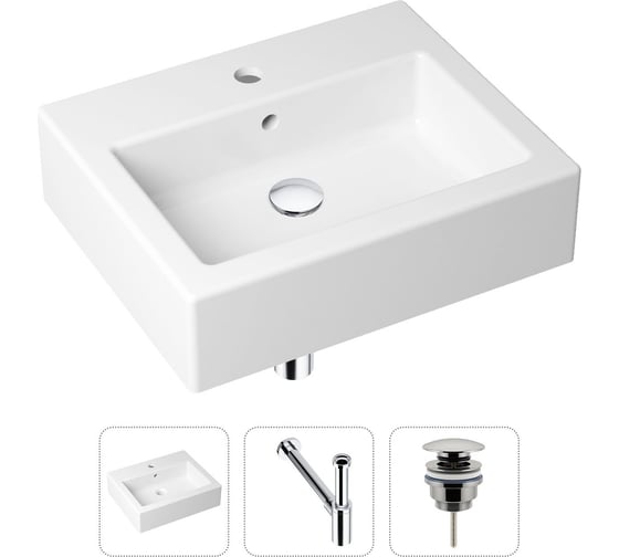 Накладная раковина для ванной Lavinia Boho Bathroom Sink в комплекте 3 в 1 21520655 1