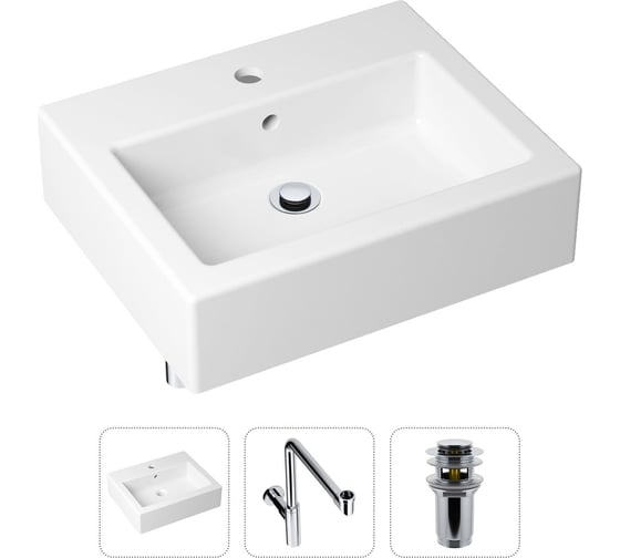 Накладная раковина для ванной Lavinia Boho Bathroom Sink в комплекте 3 в 1 21520694 1