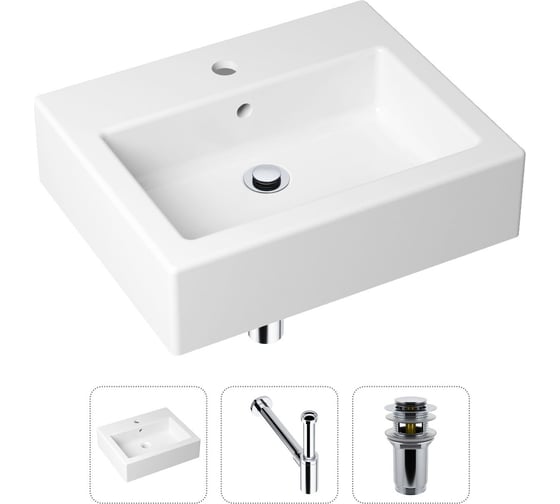 Накладная раковина для ванной Lavinia Boho Bathroom Sink в комплекте 3 в 1 21520654 1