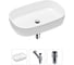 Накладная раковина для ванной Lavinia Boho Bathroom Sink Slim в комплекте 3 в 1 21520057 1