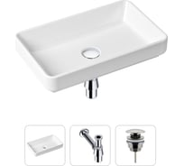 Накладная раковина для ванной Lavinia Boho Bathroom Sink Slim в комплекте 3 в 1 21520112