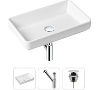 Накладная раковина для ванной Lavinia Boho Bathroom Sink Slim в комплекте 3 в 1 21520144