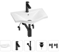 Раковина для ванной Wellsee Bisouв наборе 5 в 1 201005087