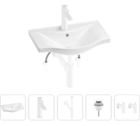 Раковина для ванной Wellsee Bisouв наборе 5 в 1 201005065