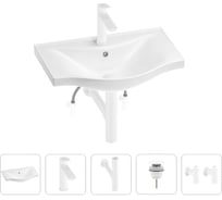 Раковина для ванной Wellsee Bisou в наборе 5 в 1 201005150