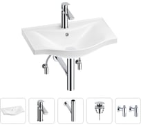 Раковина для ванной Wellsee Bisou в наборе 5 в 1 201005146