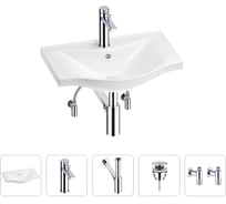 Раковина для ванной Wellsee Bisouв наборе 5 в 1 201005081