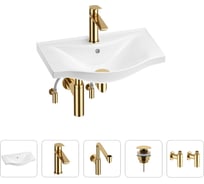 Раковина для ванной Wellsee Bisouв наборе 5 в 1 201005118