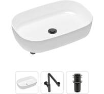 Накладная раковина для ванной Lavinia Boho Bathroom Sink Slim в комплекте 3 в 1 21520101