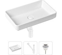 Накладная раковина для ванной Lavinia Boho Bathroom Sink Slim в комплекте 3 в 1 21520122