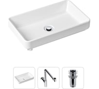 Накладная раковина для ванной Lavinia Boho Bathroom Sink Slim в комплекте 3 в 1 21520153