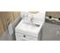 Раковина AQUADREAM Шарм V63D1 белая, в комплекте с кронштейнами и сифоном VKA063D001 2