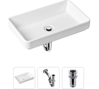 Накладная раковина для ванной Lavinia Boho Bathroom Sink Slim в комплекте 3 в 1 21520109