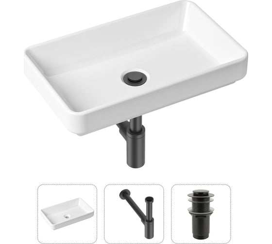 Накладная раковина для ванной Lavinia Boho Bathroom Sink Slim в комплекте 3 в 1 21520115 1