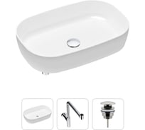 Накладная раковина для ванной Lavinia Boho Bathroom Sink Slim в комплекте 3 в 1 21520100