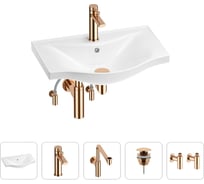 Раковина для ванной Wellsee Bisou в наборе 5 в 1 201005174