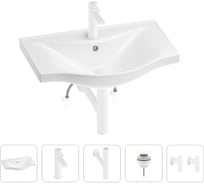 Раковина для ванной Wellsee Bisou в наборе 5 в 1 201005255