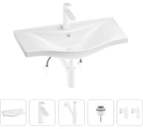 Раковина для ванной Wellsee Bisouв наборе 5 в 1 201005280