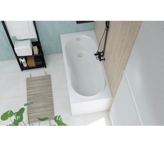 Акриловая ванна с каркасом и экраном Lavinia Boho Easter Pro 150х100 в наборе 3 в 1 S1-3706005P 1