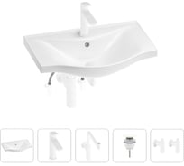 Раковина для ванной Wellsee Bisouв наборе 5 в 1 201005220