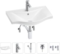 Раковина для ванной Wellsee Bisou в наборе 5 в 1 201005236