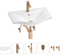 Раковина для ванной Wellsee Bisou в наборе 5 в 1 201005194