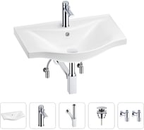 Раковина для ванной Wellsee Bisou в наборе 5 в 1 201005241