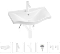 Раковина для ванной Wellsee Bisouв наборе 5 в 1 201005195