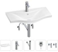 Раковина для ванной Wellsee Bisou в наборе 5 в 1 201005301
