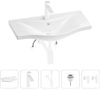 Раковина для ванной Wellsee Bisouв наборе 5 в 1 201005340