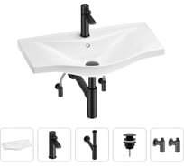 Раковина для ванной Wellsee Bisouв наборе 5 в 1 201005312
