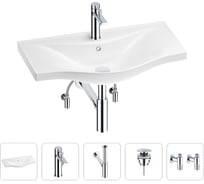 Раковина для ванной Wellsee Bisouв наборе 5 в 1 201005361