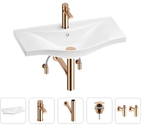 Раковина для ванной Wellsee Bisou в наборе 5 в 1 201005304