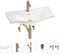 Раковина для ванной Wellsee Bisou в наборе 5 в 1 201005364