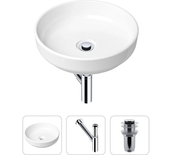 Накладная раковина для ванной Lavinia Boho Bathroom Sink Slim в комплекте 3 в 1 21520197