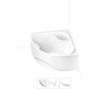 Акриловая ванна с каркасом и экраном Lavinia Boho Aveo в наборе 3 в 1 S2-37040140